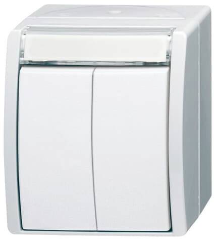 ABB 2CKA001484A0379 Taster IP44 Alpinweiß