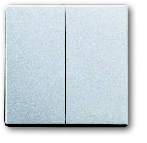 Busch-Jaeger Abdeckung Serientaster Weißaluminium (RAL 9006), Aluminium 2CKA001751A2942 1 St.