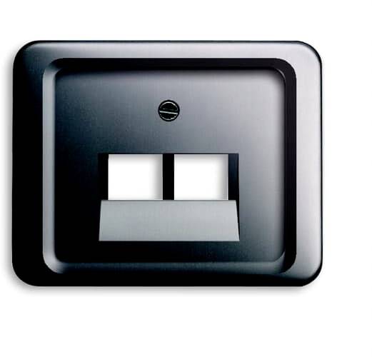 Busch-Jaeger Abdeckung UAE-/IAE-/ISDN-Steckdose Platin 2CKA001753A8485 1St.