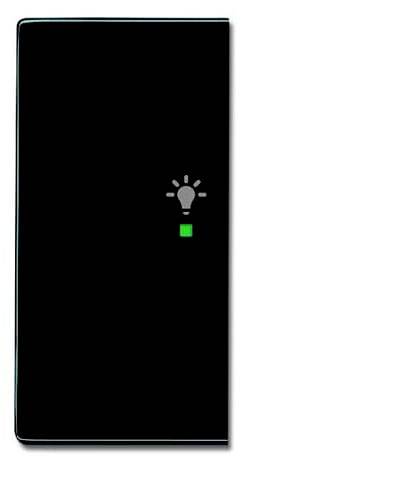 Busch-Jaeger 2fach Abdeckung Symbolwippe "Licht" free@home Schwarz-Grau, Anthrazit 2CKA006220A0050 1St.