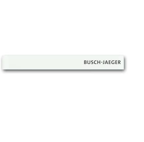 Weiße Leiste mit dem Schriftzug 'BUSCH-JAEGER' in der rechten oberen Ecke.