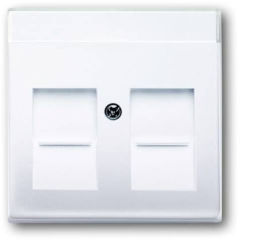 Busch-Jaeger Abdeckung Modular-Jack-Einsatz Verkehrsweiß, Weiß 2CKA001710A3176 1 St.