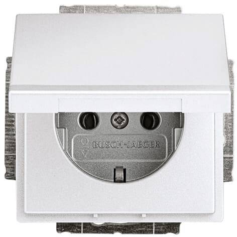 ABB 2CKA002018A1487 Geräteeinsatz IP20 Weißaluminium (RAL 9006), Aluminium