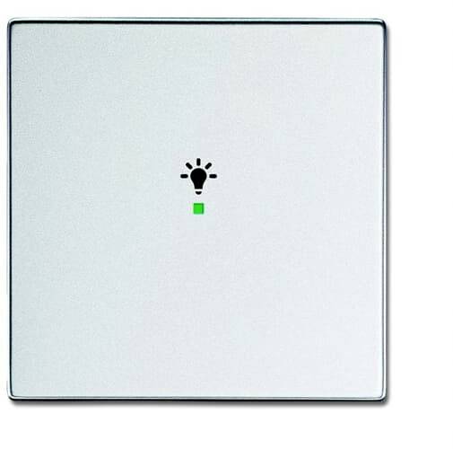 Busch-Jaeger 1fach Abdeckung Symbolwippe "Licht" free@home Aluminium, Weißaluminium (RAL 9006) 2CKA006220A0036 1St.