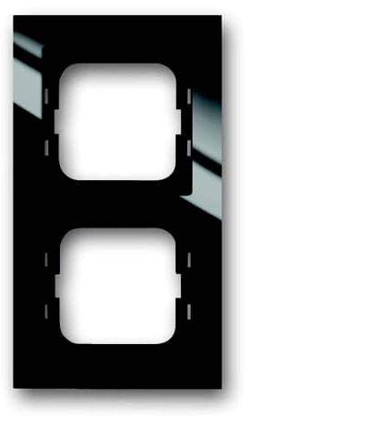 Busch-Jaeger 2fach Rahmen Rahmen Schwarz, Tiefschwarz (RAL 9005) 2CKA001754A4410 1 St.