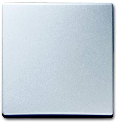 Busch-Jaeger Abdeckung Ausschalter, Wechselschalter, Kreuzschalter, Taster Allwetter 44 (IP44) Aluminium, Weißaluminium