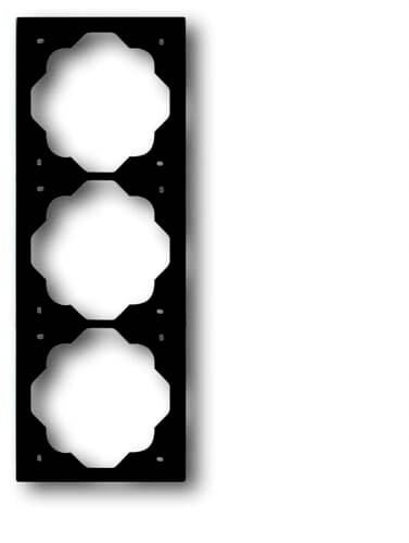 Busch-Jaeger 3fach Rahmen Rahmen Impuls Tiefschwarz (RAL 9005), Schwarz 2CKA001754A4426 1 St.
