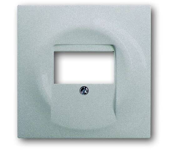 Busch-Jaeger Abdeckung TAE-Steckdose Weißaluminium (RAL 9006), Aluminium 2CKA001753A0056 1 St.