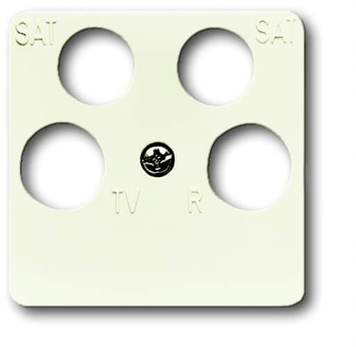 Busch-Jaeger Abdeckung SAT-Steckdose Perlweiß, Creme-Weiß 2CKA001753A8634 1St.
