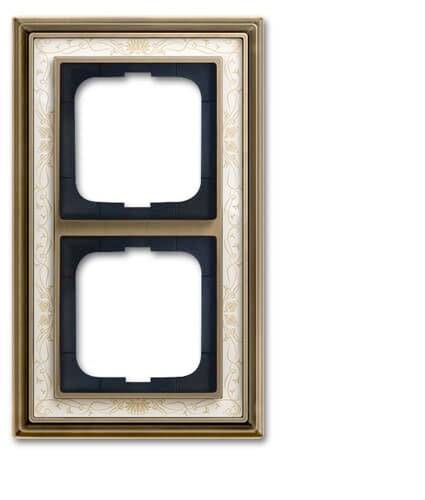 Busch-Jaeger 2fach Rahmen Rahmen Messing 2CKA001754A4664 1St.