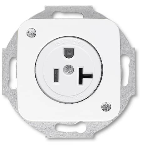 Busch-Jaeger Abdeckung Steckdose, Abdeckung Weiß, Reinweiß (RAL 9010) 2CKA002122A0030 1St.