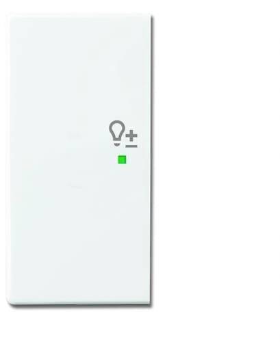 Busch-Jaeger 2fach Abdeckung Symbolwippe "Licht" Carat, free@home, Future Linear, Solo Weiß, Verkehrsweiß 2CKA006220A0061 1St.