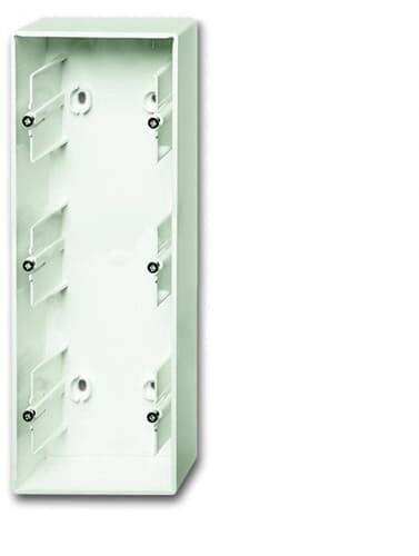 Busch-Jaeger 3fach Aufputzgehäuse Weiß, Verkehrsweiß, Matt 2CKA001799A0955 1St.