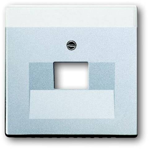 Busch-Jaeger Abdeckung UAE-/IAE-/ISDN-Steckdose Future Linear Aluminium, Weißaluminium (RAL 9006) 2CKA001710A3674 1 St.