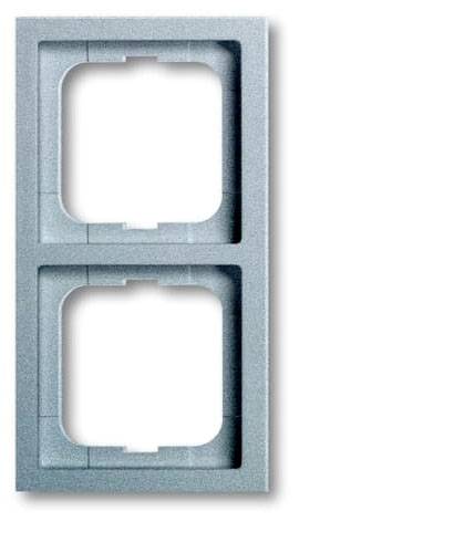 Busch-Jaeger 2fach Rahmen Rahmen Future Linear Weißaluminium (RAL 9006), Aluminium 2CKA001754A4302 1St.