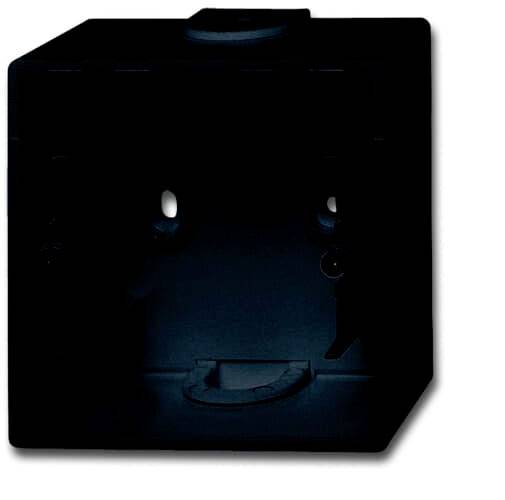 Busch-Jaeger 1fach Aufputzgehäuse Matt, Schwarz, Tiefschwarz (RAL 9005) 2CKA001799A0923 1 St.