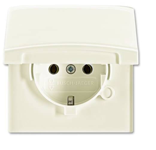 ABB 2CKA002064A0287 Geräteeinsatz IP44 Creme-Weiß, Perlweiß