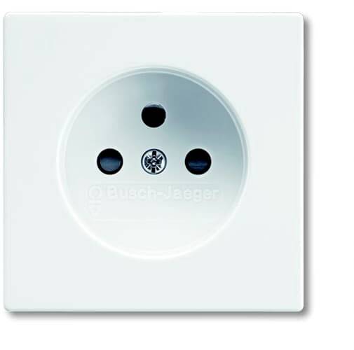 ABB 2CKA002099A0214 Steckdosen-Abdeckung Anzahl Reihen 1 Kunststoff Verkehrsweiß, Weiß 1polig 16 A 250 V 1 St.