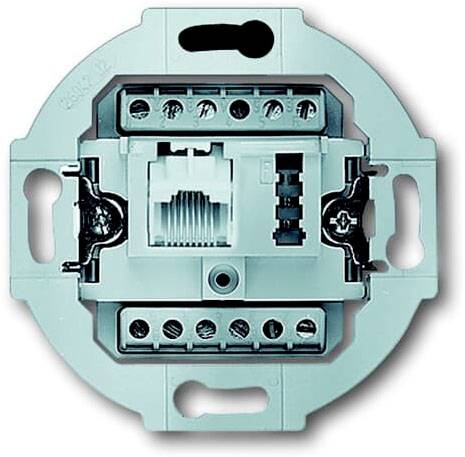 Busch-Jaeger Einsatz UAE-/IAE-/ISDN-Steckdose Weiß 2CKA000230A0381 1St.