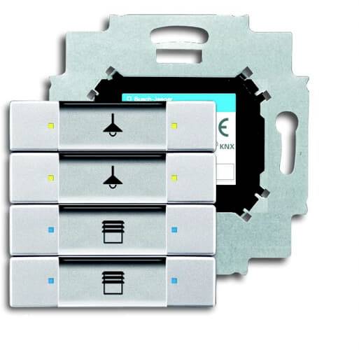 Busch-Jaeger 6127/01-83 2CKA006117A0198 Eingangsmodul Aluminium, Weißaluminium (RAL 9006) 1St.