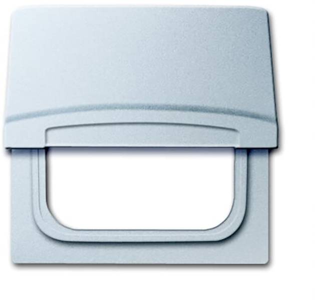 Busch-Jaeger Abdeckung Ausschalter, Wechselschalter, Kreuzschalter, Taster Allwetter 44 (IP44) Weißaluminium (RAL 9006)