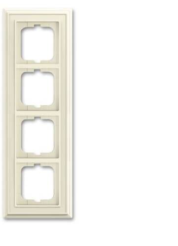 Busch-Jaeger 4fach Rahmen Rahmen Perlweiß, Creme-Weiß 2CKA001754A4676 1St.