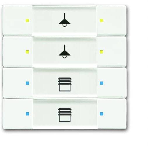 Busch-Jaeger 6127/02-884 2CKA006117A0219 Eingangsmodul Verkehrsweiß, Weiß 1St.