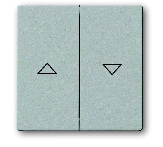 Busch-Jaeger Abdeckung Jalousie-Schalter Weißaluminium (RAL 9006), Aluminium 2CKA001751A2944 1 St.