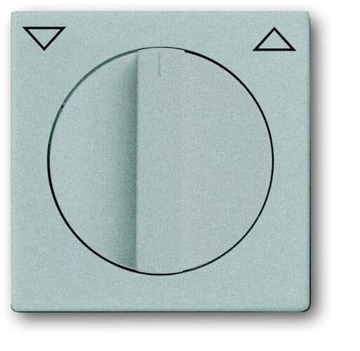 Busch-Jaeger Abdeckung Jalousie-Schalter, Jalousie-Schalter/-Taster Carat Aluminium, Weißaluminium (RAL 9006) 2CKA001710A3661 1St.