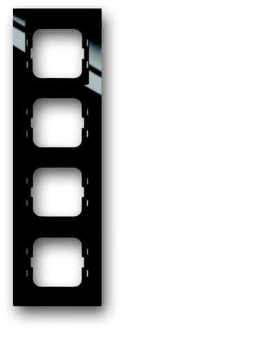 Busch-Jaeger 4fach Rahmen Rahmen Schwarz, Tiefschwarz (RAL 9005) 2CKA001754A4412 1 St.