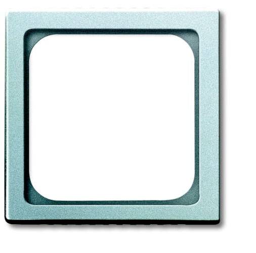 Busch-Jaeger 1fach Rahmen UAE-/IAE-/ISDN-Steckdose, TAE-Steckdose, TV-, Radio-Steckdose Future Linear Aluminium, Weißaluminium (RAL 9006) 2CKA001710