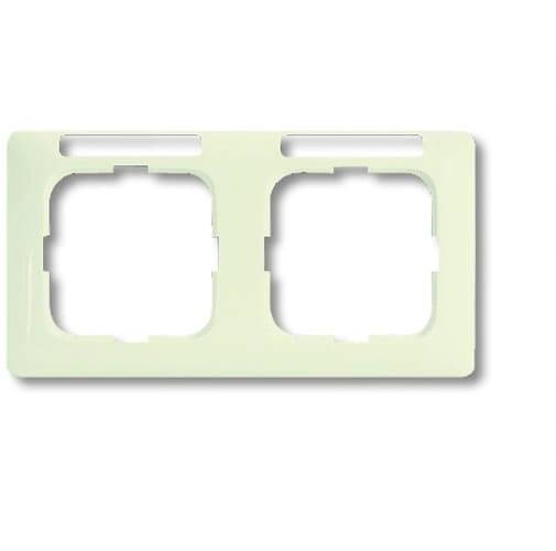 Busch-Jaeger 2fach Rahmen Rahmen Perlweiß, Creme-Weiß 2CKA001754A4095 1 St.