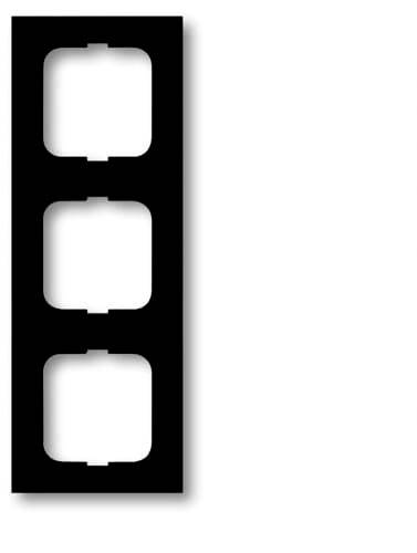 Busch-Jaeger 3fach Rahmen Rahmen Future Linear Schwarz, Tiefschwarz (RAL 9005) 2CKA001754A4421 1St.