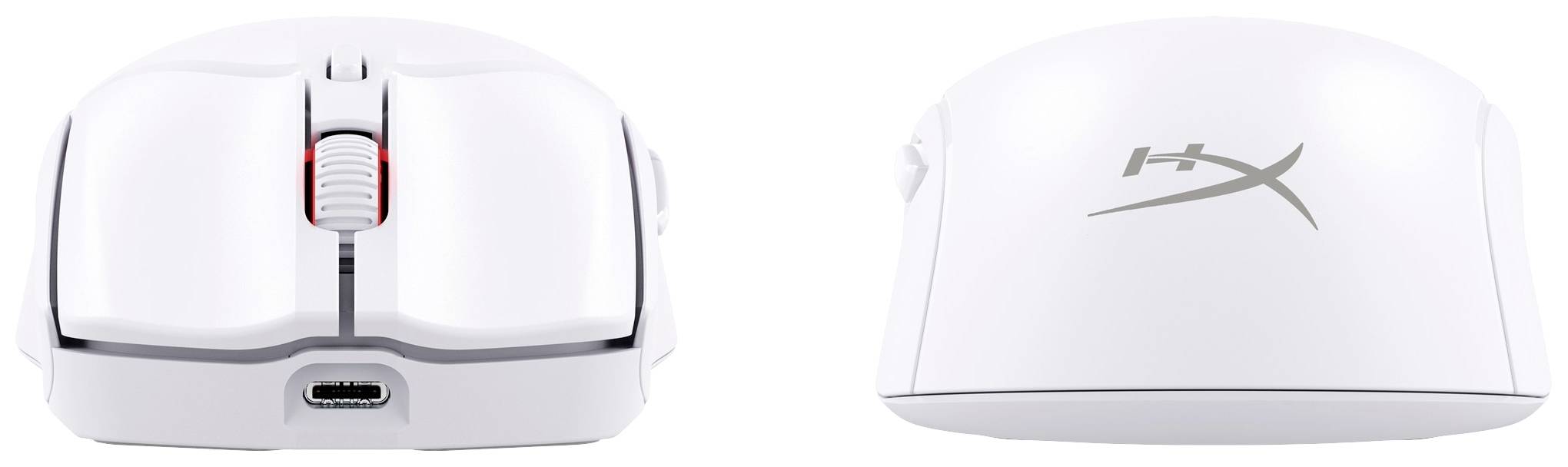 HyperX Pulsefire Haste 2 Gaming-Maus Bluetooth® Optisch Weiß 6 Tasten 26000 dpi Beleuchtet