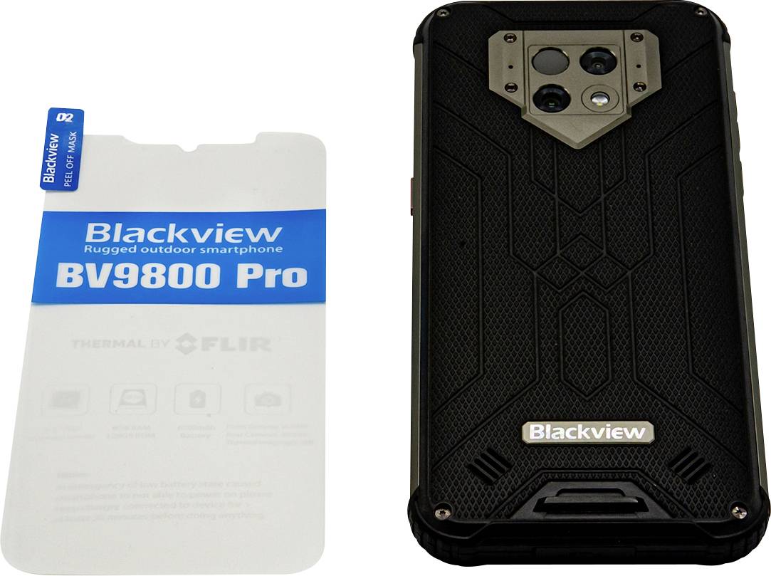 Blackview BV9800PRO Outdoor Smartphone 128 GB 16 cm (6.3 Zoll) Schwarz Android™ 9.0 Dual-SIM