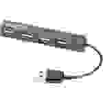 Ednet 85040 4 Port USB 2.0-Hub Schwarz