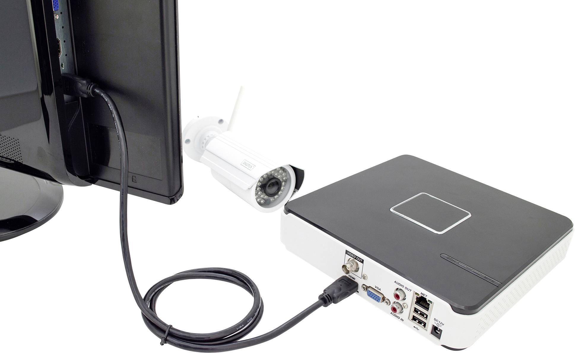 Digitus HDMI Anschlusskabel HDMI-A Stecker 5.00m Schwarz DK-330123-050-S 4K UHD, Audio Return Channel, Geschirmt HDMI-Kabel