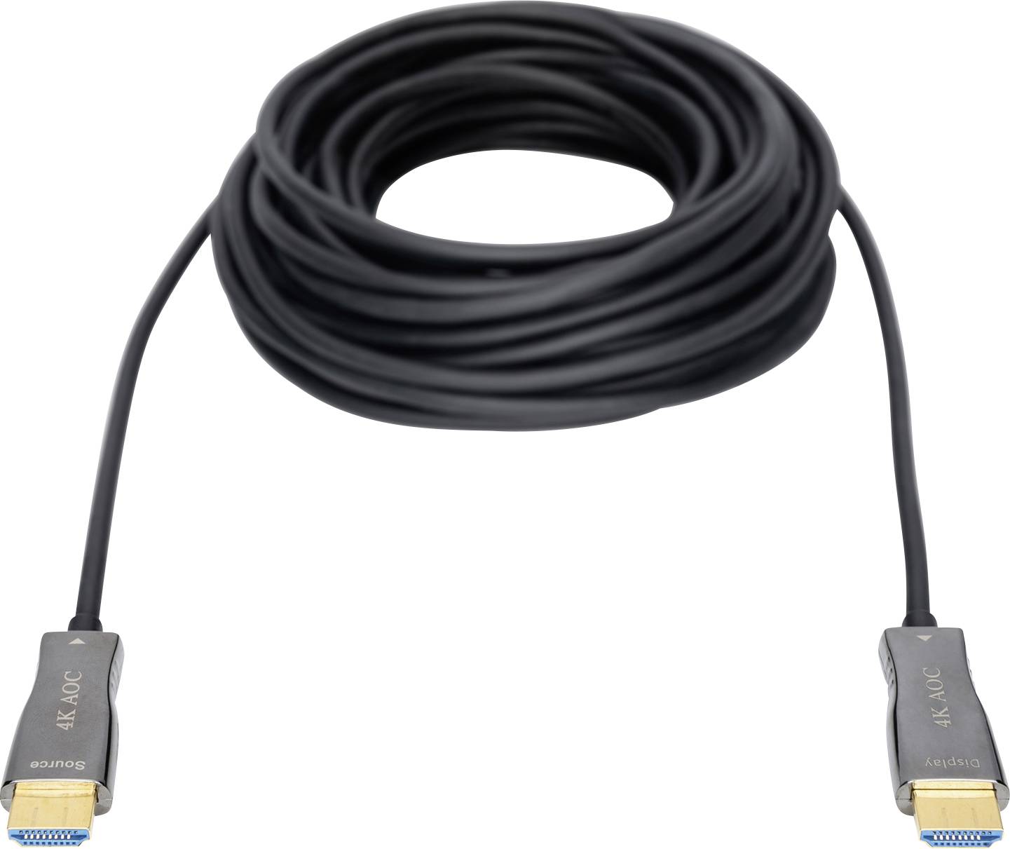 Digitus HDMI / Glasfaser Anschlusskabel HDMI-A Stecker, HDMI-A Stecker 30.00m Schwarz AK-330125-300-S 4K UHD HDMI-Kabel