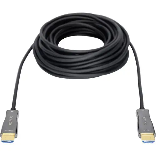 Digitus HDMI / Glasfaser Anschlusskabel HDMI-A Stecker, HDMI-A Stecker 30.00m Schwarz AK-330125-300-S 4K UHD HDMI-Kabel Digitus HDMI / Glasfaser Anschlusskabel HDMI-A Stecker, HDMI-A Stecker 30.00m Schwarz AK-330125-300-S 4K UHD HDMI-Kabel