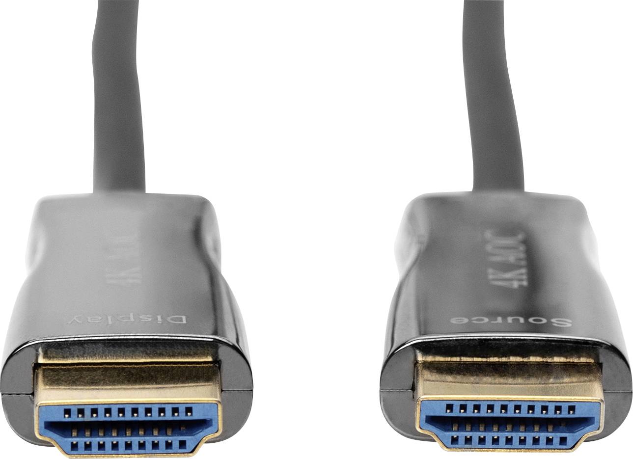 Digitus HDMI / Glasfaser Anschlusskabel HDMI-A Stecker, HDMI-A Stecker 30.00m Schwarz AK-330125-300-S 4K UHD HDMI-Kabel
