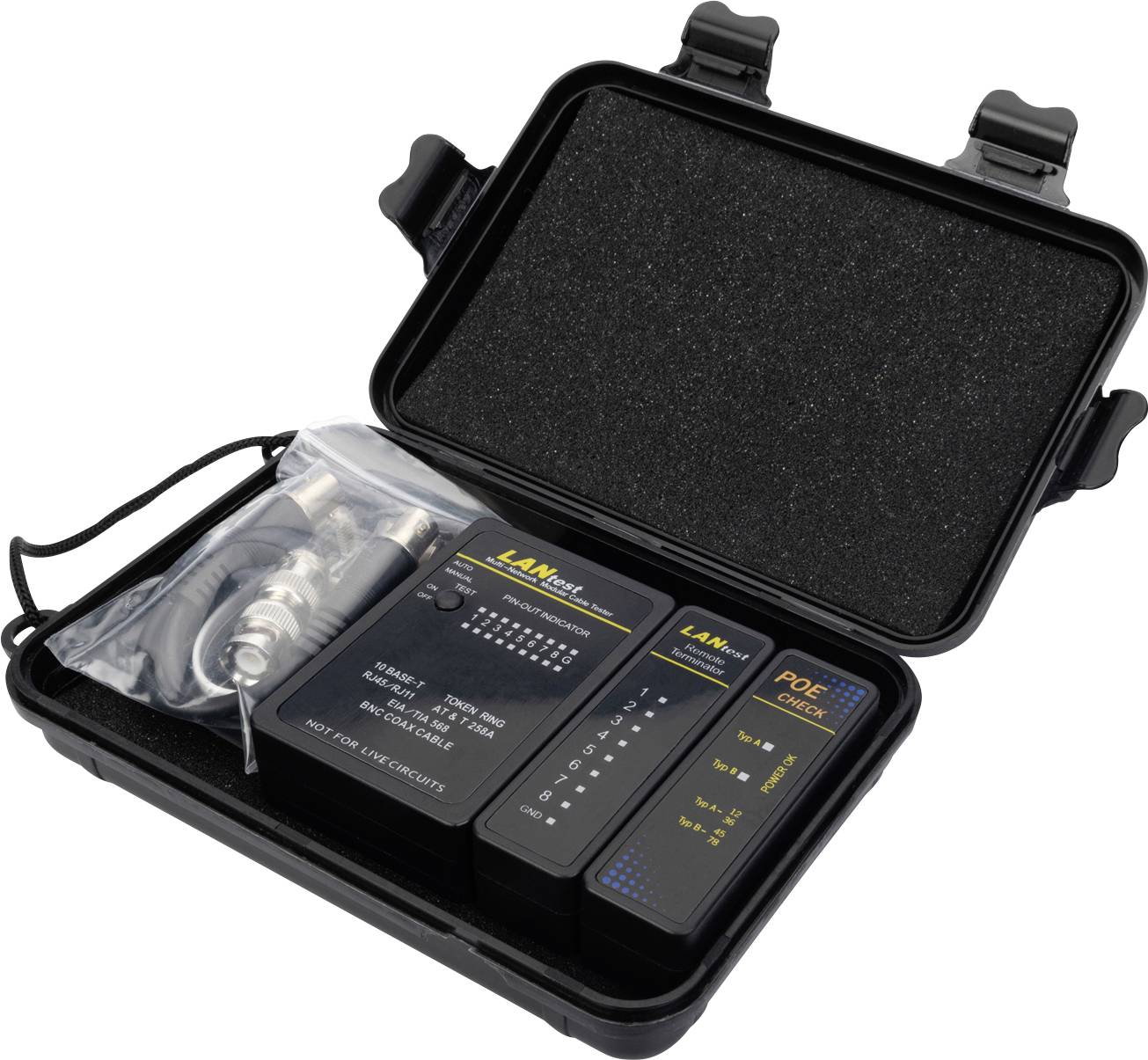 Digitus DN-14001-1 Netzwerktester Passend für (Netzwerk-Spezifikationen (CAT)): CAT 3, CAT 5, CAT 6, CAT 7a