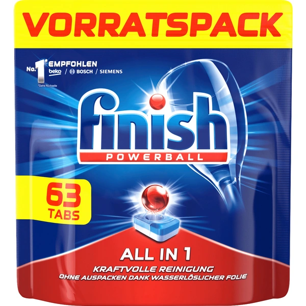 Finish Spülmaschinentabs All In One 163400 1St. Finish Spülmaschinentabs All In One 163400 1St.