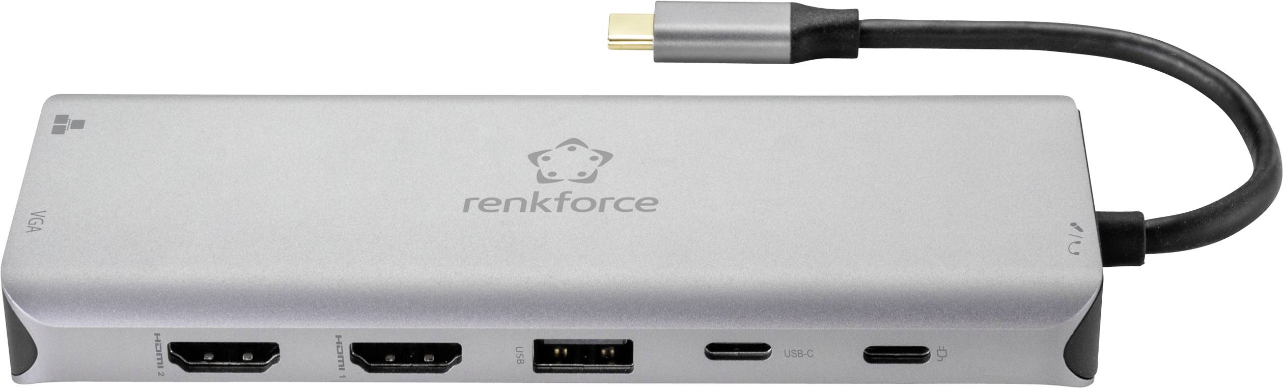 Renkforce RF-4671332 USB-C® Notebook Dockingstation Passend für Marke (Notebook Dockingstations): Universal USB-C® Power Delivery