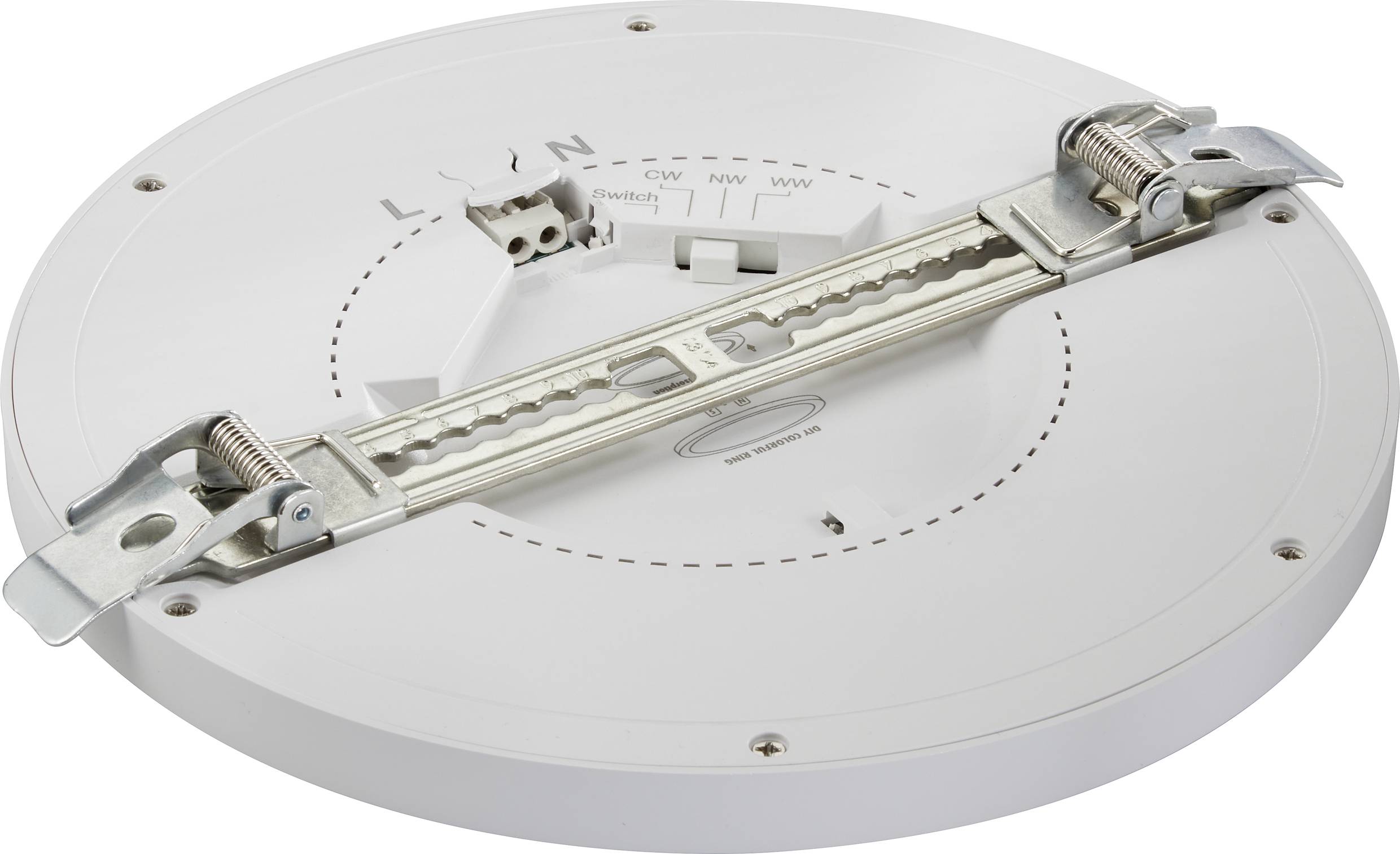 Sygonix SY-4671338 LED-Einbauleuchte LED LED fest eingebaut 18 W Weiß