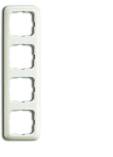Busch-Jaeger 4fach Rahmen Rahmen Perlweiß, Creme-Weiß 2CKA001725A0571 1 St.