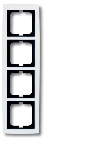 Busch-Jaeger 4fach Rahmen Rahmen Verkehrsweiß, Weiß 2CKA001754A4112 1St.