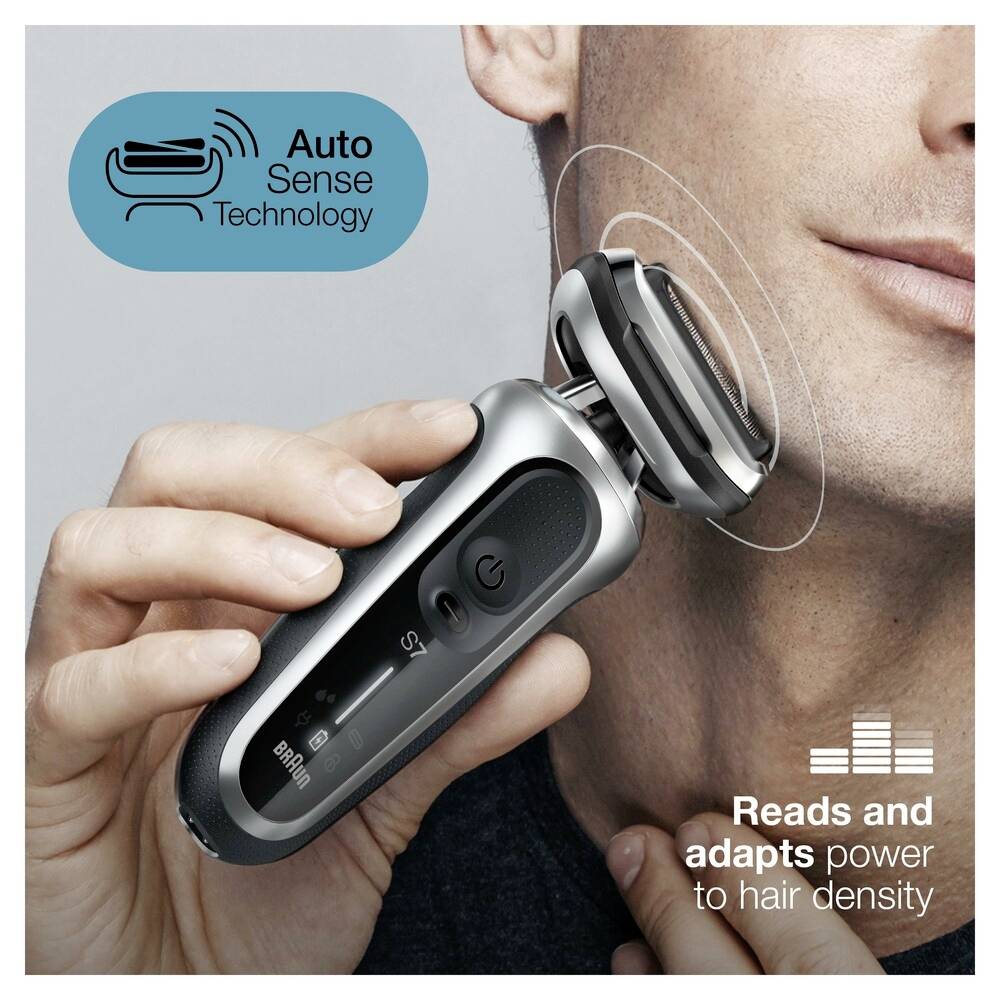 Braun Series 7 - 70-S7200cc Akku-Rasierer inkl. Reinigungsstation schwarz/silber