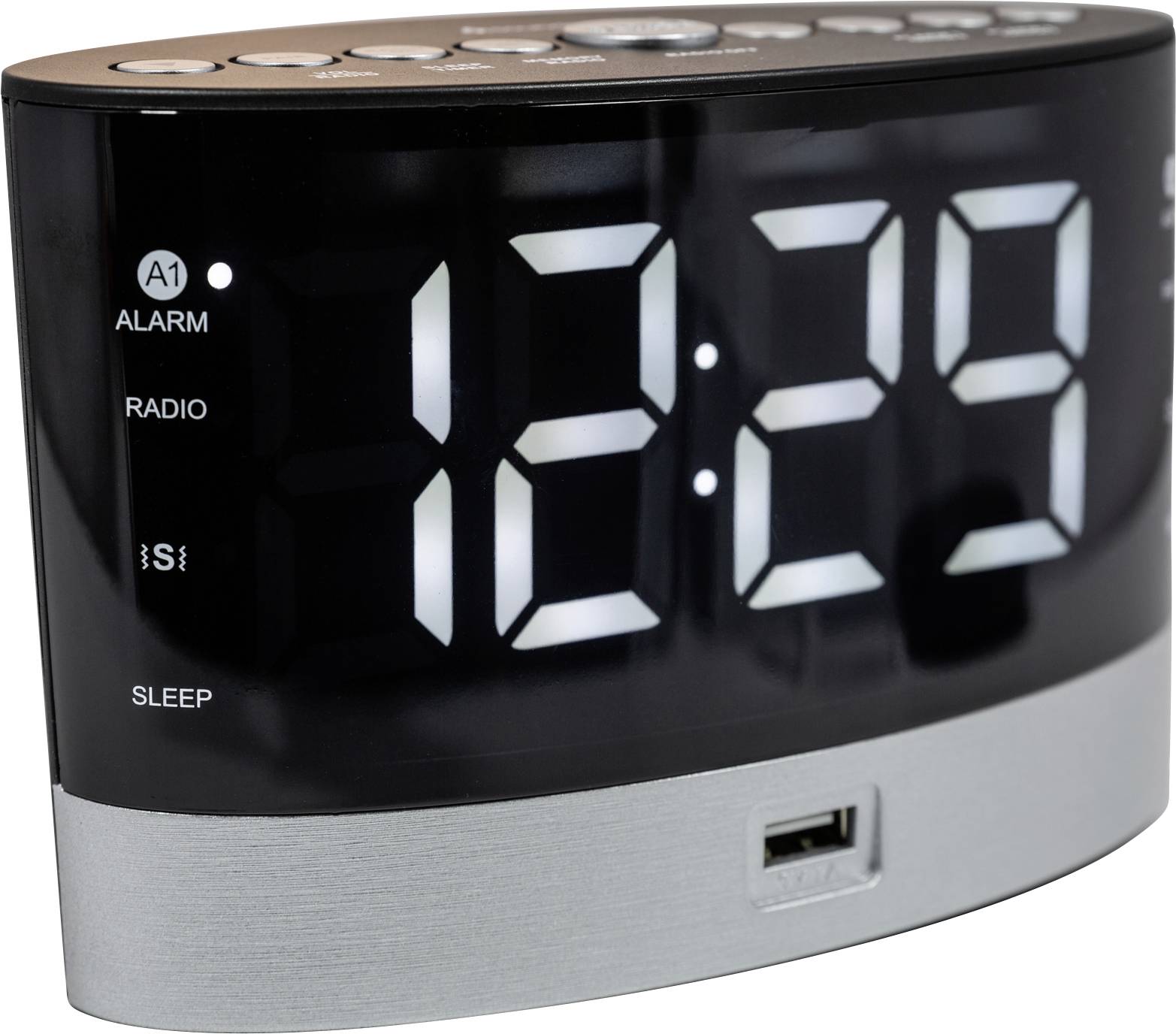 soundmaster UR580SW Radiowecker UKW UKW, USB Akku-Ladefunktion Schwarz