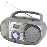Soundmaster SCD1800TI CD-Radio DAB+, UKW AUX, Bluetooth®, CD, USB Grau Soundmaster SCD1800TI CD-Radio DAB+, UKW AUX, Bluetooth®, CD, USB Grau