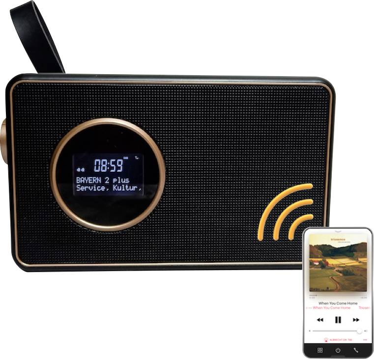 Albrecht DR 750 Tischradio DAB+, DAB, UKW Schwarz